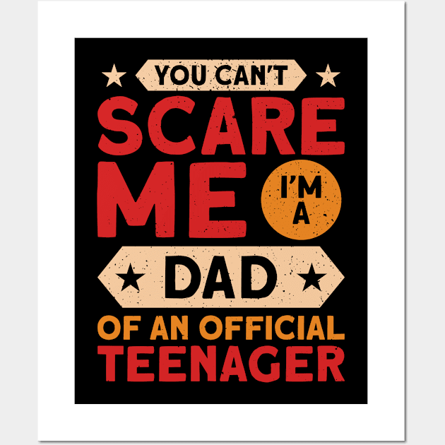 Official Teenager 13th Birthday Teenager Dad Wall Art by Toeffishirts